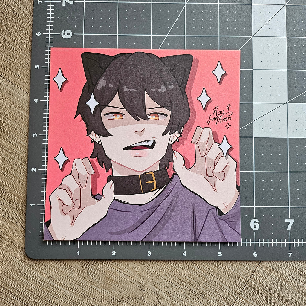 Signed Print w/ Kaleb Sticker.